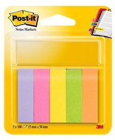 Viestimerkki POST IT 670/5 15x50mm - Page Markers and Index Tabs - 102069 - 1