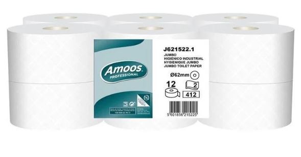 WC-paperi AMOOS Pikku Jumbo, 62mm hylsy - Mini jumbo rolls and dispensers - 171689 - 1