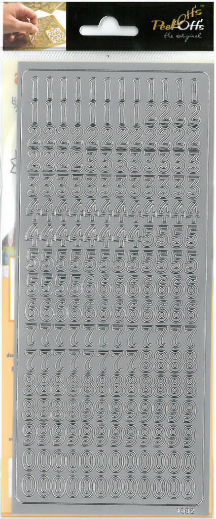 Ääriviivatarra Numerot - Tarrat ja tarrakirjat - 136009 - 1