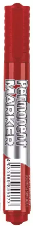 Punainen, permanent, viisto - Felt-tip pens - 158059 - 1