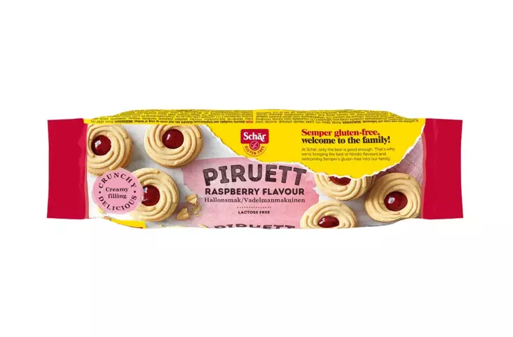 Keksi 110g SEMPER Piruett Raspberry - Biscuits and crackers - 149199 - 1