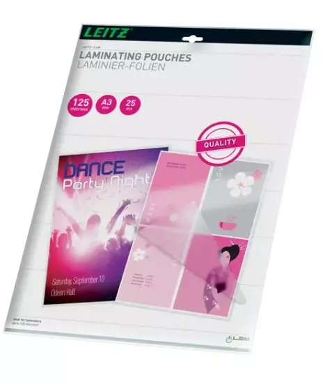 Laminointitasku A3 125mic LEITZ - Laminating Pouches - 185829 - 1