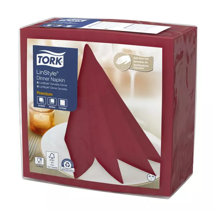 Lautasliina 39x39cm TORK Linstyle Dinner - Servietit ja lautasliinat - 156729 - 1