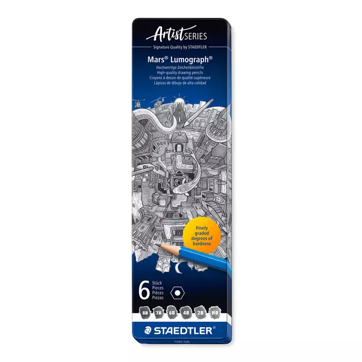 Lyijykynä 8B-HB STAEDTLER Mars Lumograph - Pencils - 125109 - 1