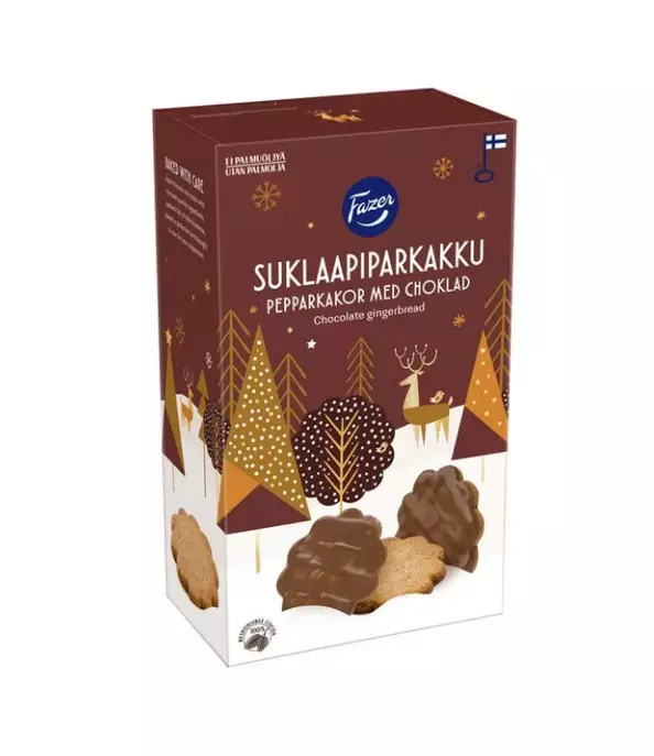 Suklaapiparkakku 175g FAZER - Keksit ja korput - 186249 - 1