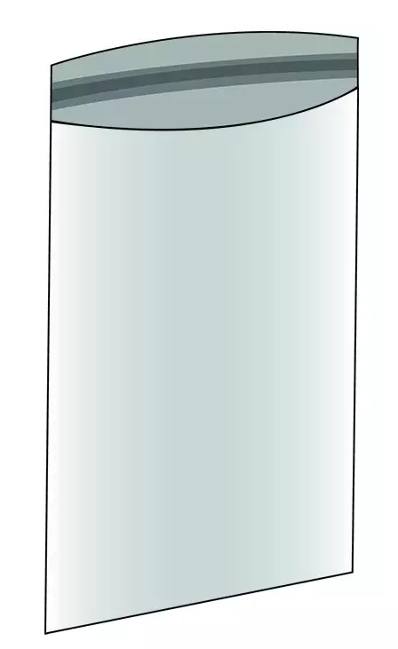 C4 kirkas, tarrakiinnitys, 100kpl/pkt - Cellophane bags - 190019 - 1
