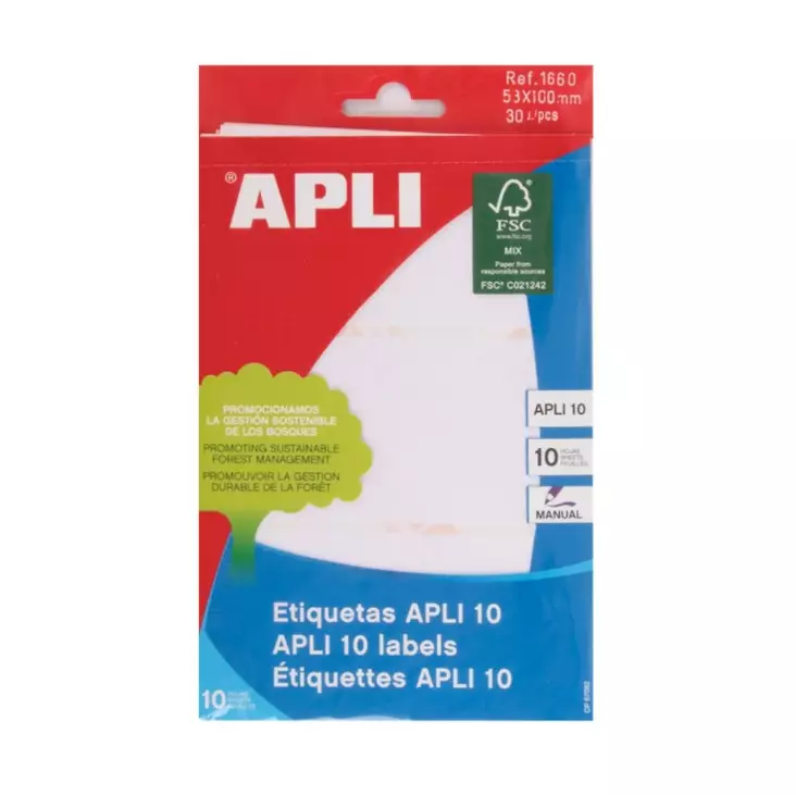 Tarraetiketti 53x100mm APLI - Labels, Printing Cards, and Label Films - 118249 - 1