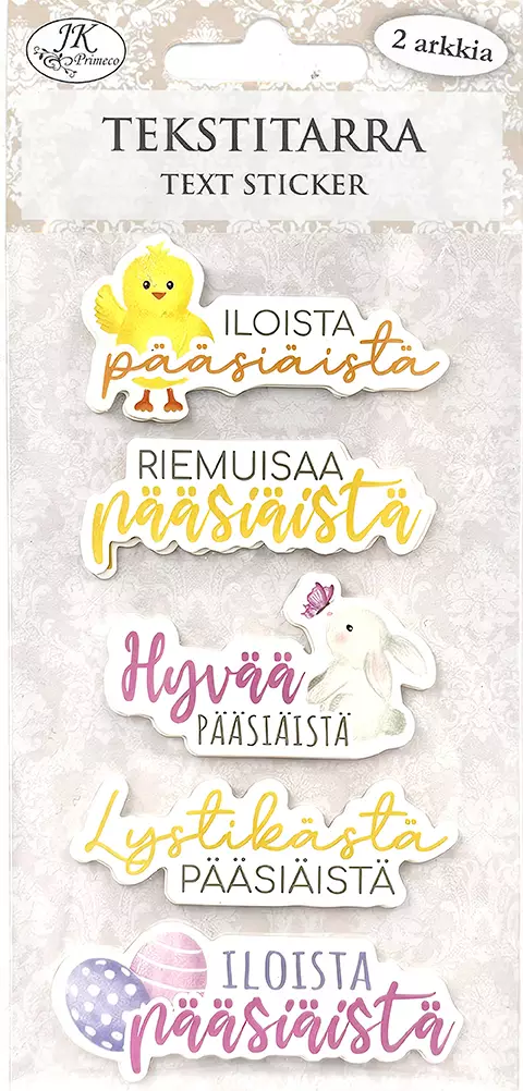 Tekstitarra Iloista Pääsiäistä - Stickers and sticker books - 183349 - 1